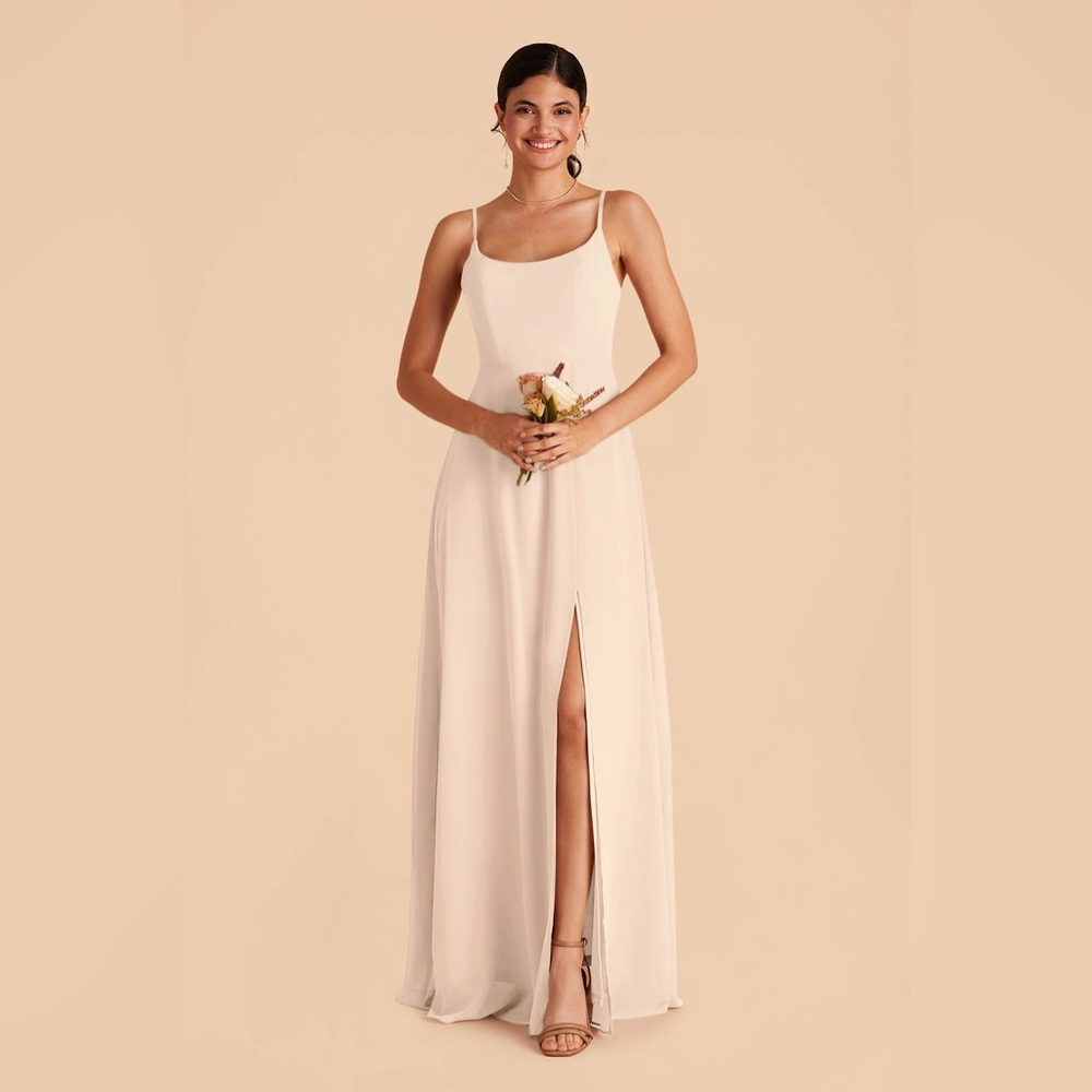 Birdy Grey Amy Chiffon Champagne Dress